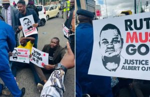 Protests broke on monday over the police murder of Albert Ojwang