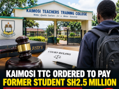 Kaimosi TTC Ordered to Pay Former Student Sh2.5 Million