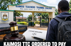 Kaimosi TTC Ordered to Pay Former Student Sh2.5 Million